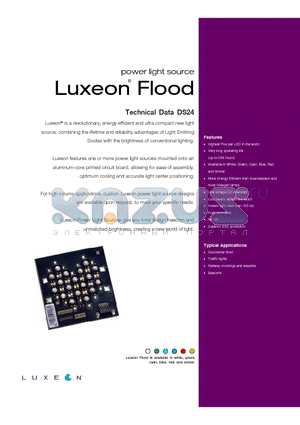 LXHL-MDJA datasheet - power light source Luxeon Flood