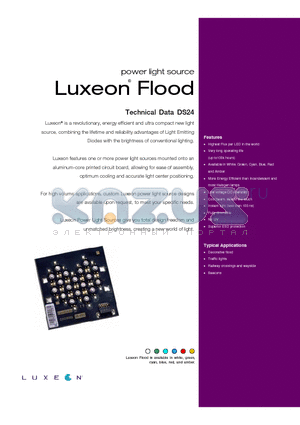 LXHL-MWJE datasheet - power light source Luxeon Flood