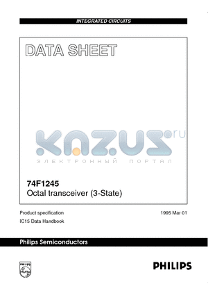 N74F1245N datasheet - Octal transceiver 3-State