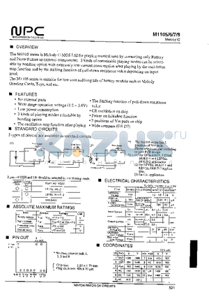 M1106 datasheet - Melody IC