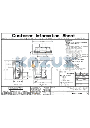 M22-1900046 datasheet - 2mm PITCH JUMPER SOCKET ASSEMBLY (OPEN TOP)