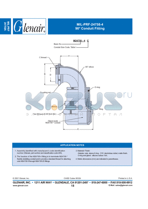 M24758-4C datasheet - Conduit Fitting