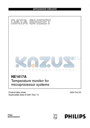 NE1617A datasheet - Temperature monitor for microprocessor systems