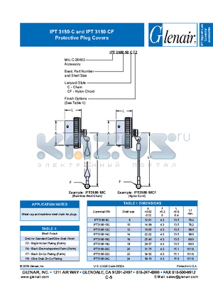 IPT3180-10CF2 datasheet - Protective Plug Covers