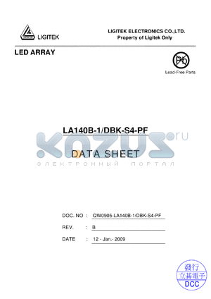 LA140B-1-DBK-S4-PF datasheet - LED ARRAY