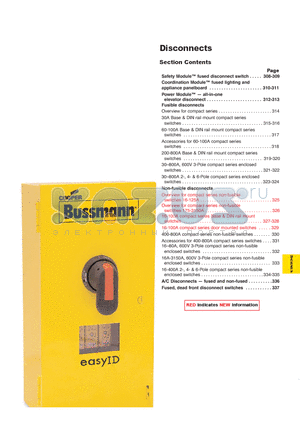 SM363FX datasheet - Safety Module fused disconnect switch