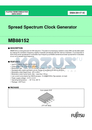 MB88152 datasheet - Spread Spectrum Clock Generator