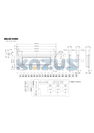 MGLS-24064 datasheet - 240 X 64 DOTS