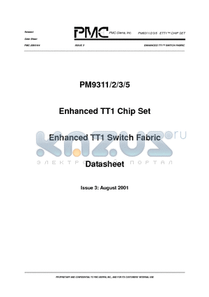 PM9311 datasheet - ENHANCED TT1 SWITCH FABRIC
