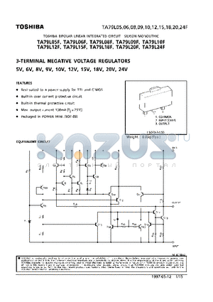 TA79L05F datasheet - 3-TERMINAL NEGATIVE VOLTAGE REGULATORS