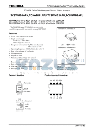 TC9WMB1AFU datasheet - CMOS Digital Integrated Circuits Silicon Monolithic