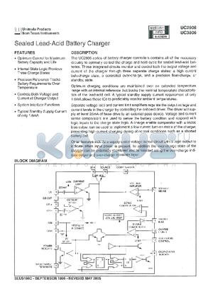 UC2906DW datasheet - Sealed Lead-Acid Battery Charger