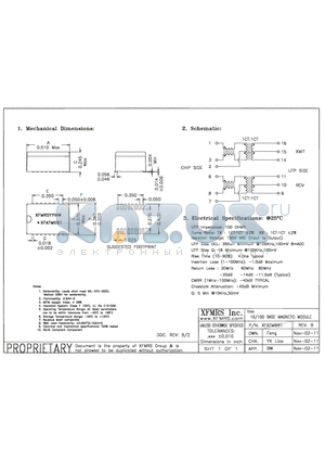 XFATM9B1_11 datasheet - UNLESS OTHERWISE SPECIFIED TOLERANCES -0.010 DIMENSIONS IN INCH