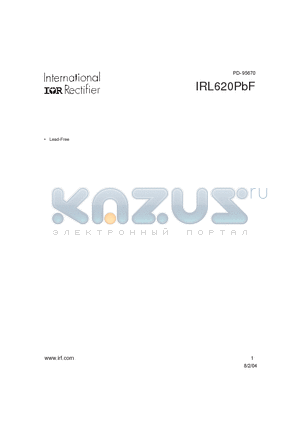 IRL620PBF datasheet - HEXFET POWER MOSFET