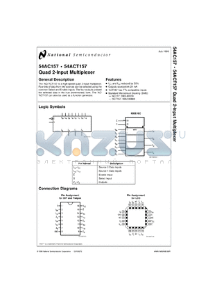 JM38510/76203B2 datasheet - Quad 2-Input Multiplexer