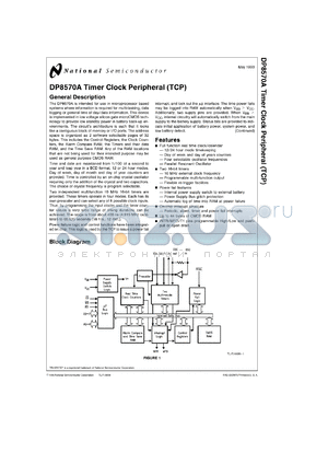 DP8570AVX datasheet - Timer Control Peripheral (TCP)