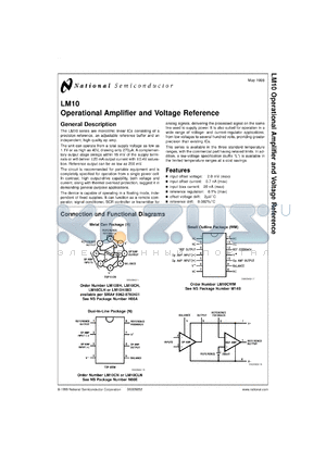 5962-8760401GA datasheet - Operational Amplifier and Voltage Reference
