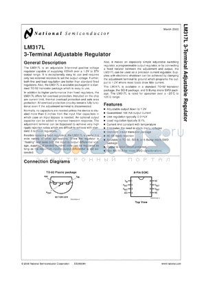 LM317LMX datasheet - 3-Terminal Adjustable Regulator
