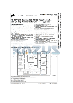 NS486SXF-25 datasheet - Optimized 32-Bit 486-Class Controller with On-Chip Peripherals for Embedded Systems [Not recommended for new designs]