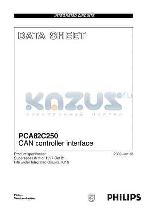 PCA82C250/N4 datasheet - CAN controller interface