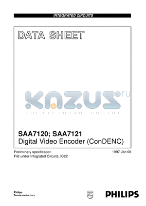 SAA7120H/01 datasheet - Digital Video Encoder (ConDENC)