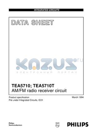 TEA5710T/N2 datasheet - AM/FM radio receiver circuit