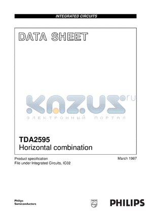 TDA2595/V9 datasheet - Horizontal combination