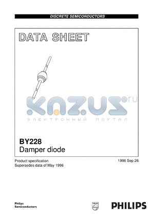 BY228/50 datasheet - Damper diode