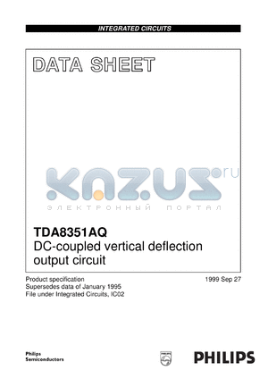 TDA8351AQ/N6 datasheet - DC-coupled vertical deflection output circuit