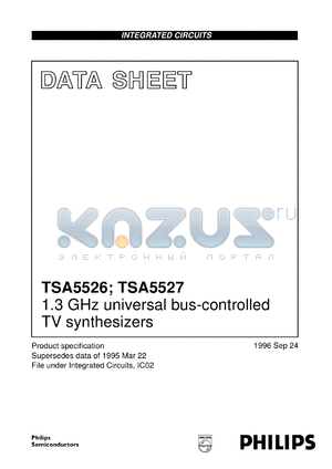 TSA5526M/C2 datasheet - 1.3 GHz universal bus-controlled TV synthesizers