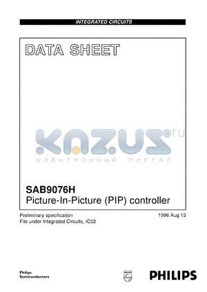 SAB9076H/N2 datasheet - Picture-In-Picture (PIP) controller