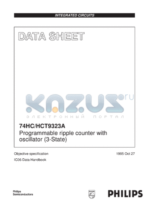 74HC9323D datasheet - Programmable ripple counter with oscillator (3-State)