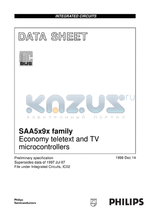 SAA5290PS/108 datasheet - Economy teletext and TV microcontrollers