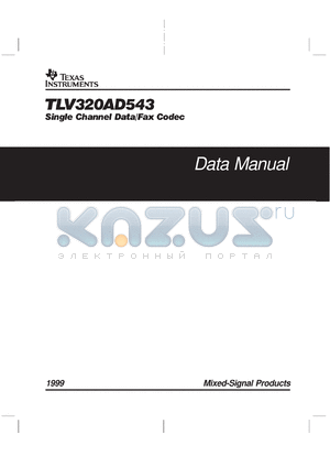 TLV320AD543PT datasheet - 3 V SINGLE CHANNEL CODEC W/HYBRID OP AMPS & SPEAKER DRIVER