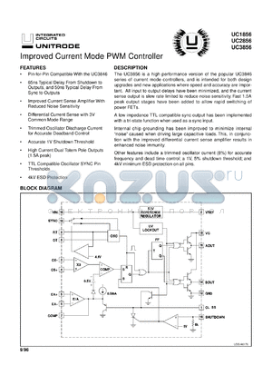 5962-9453001MEA datasheet - IMPROVED CURRENT MODE PWM CONTROLLER