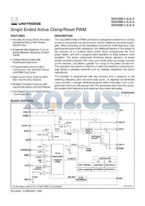 UCC2580Q-4 datasheet - SINGLE ENDED ACTIVE CLAMP/RESET PWM