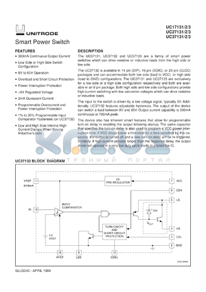 UC37132DTR datasheet - SMART POWER SWITCH