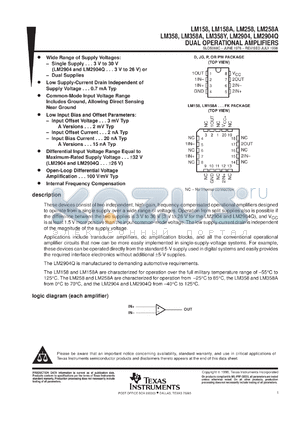 LM2904PS datasheet - DUAL GENERAL-PURPOSE OPERATIONAL AMPLIFIER