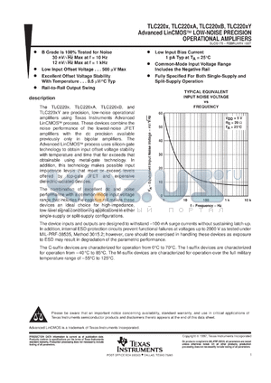 TLC2202ACPS datasheet - ADVANCED LINCMOS(TM) LOW-NOISE PRECISION DUAL OPERATIONAL AMPLIFIER