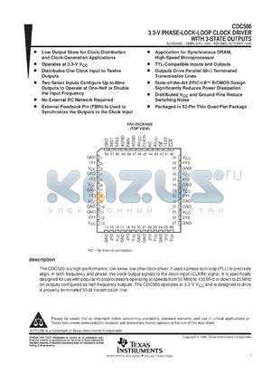 CDC586PAHR datasheet - 3.3V DRIVER