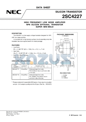 2SC4227-T1 datasheet - Silicon transistor