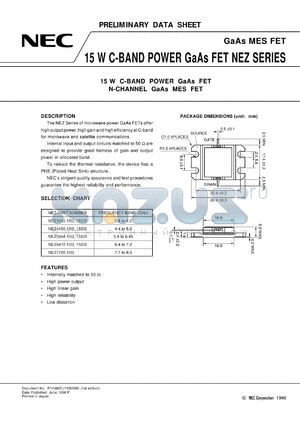 NEZ7785-8D1-8DD datasheet - C-band 15W Po GaAs FET