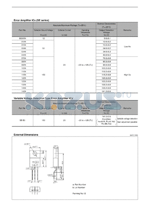 SE070N datasheet - Error Amplifier