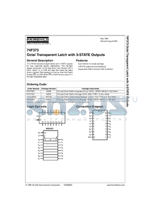 74F373MSAX datasheet - Octal Transparent Latch with 3-STATE Outputs