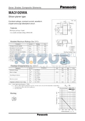 MAZ3120D datasheet - Silicon planer type zener diode