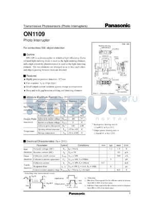 CNZ1109 datasheet - Photo Interrupters