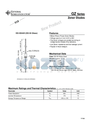 GZ4-C1 datasheet - Zener Diode