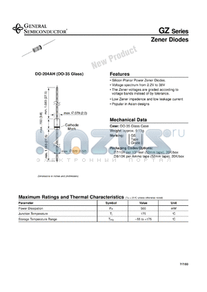 GZ36-1 datasheet - Zener Diode