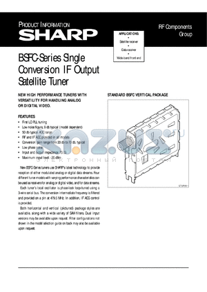 BSFC77GV8 datasheet - Conversion IF output satellite tuner