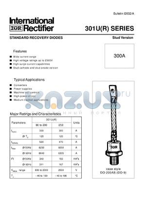 305U160 datasheet - Standard recovery diode